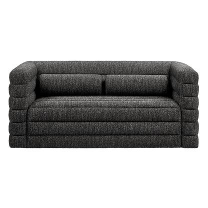 Relle Channel Tufted Boucle Upholstered Loveseat by Modway