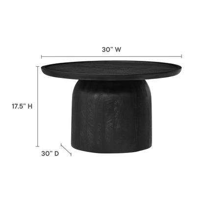 Holloway 30" Round Mango Wood Coffee Table by Modway