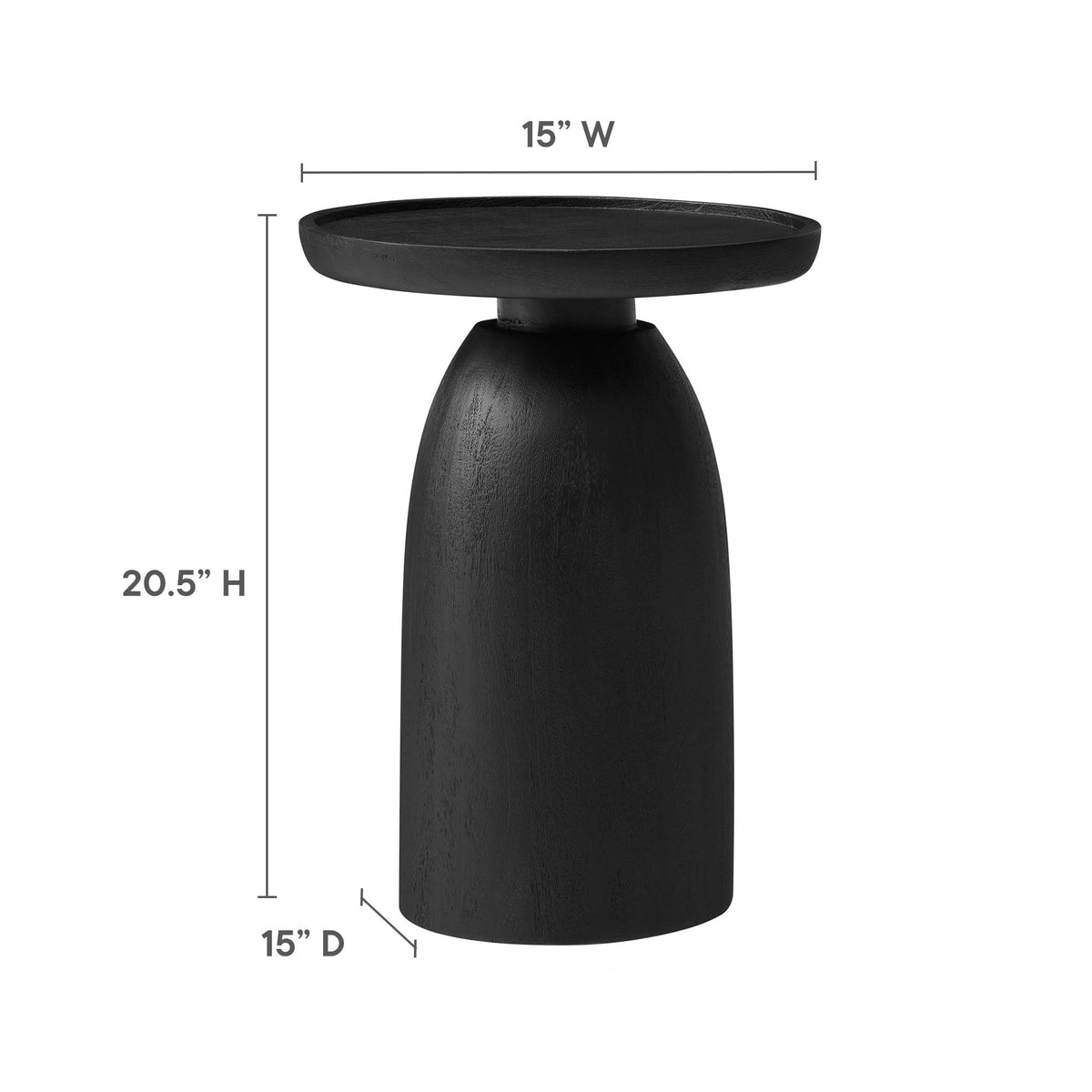 Holloway Round Wood Side Table by Modway
