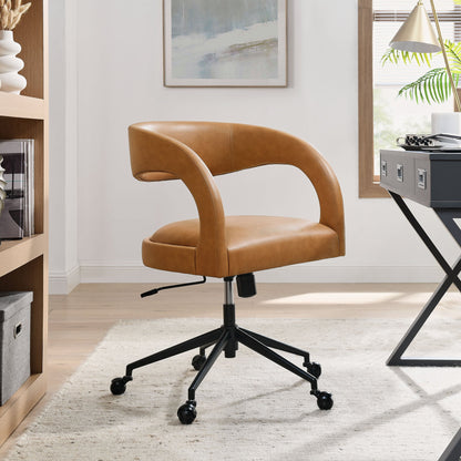 Pinnacle Vegan Leather Office Chair by Modway