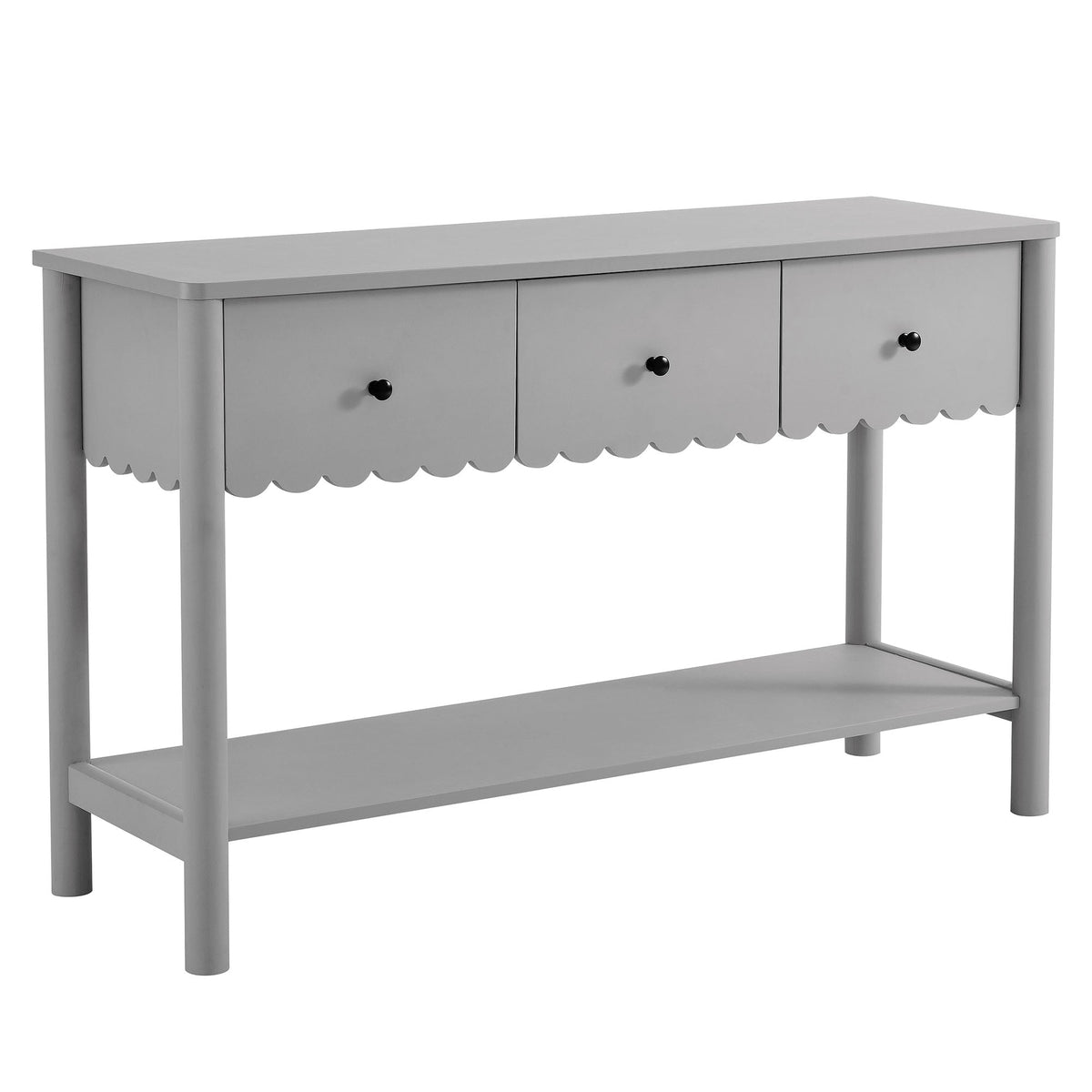 Emmeline 3-Drawer Scalloped Console Table by Modway