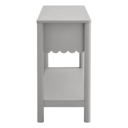 Emmeline 3-Drawer Scalloped Console Table by Modway