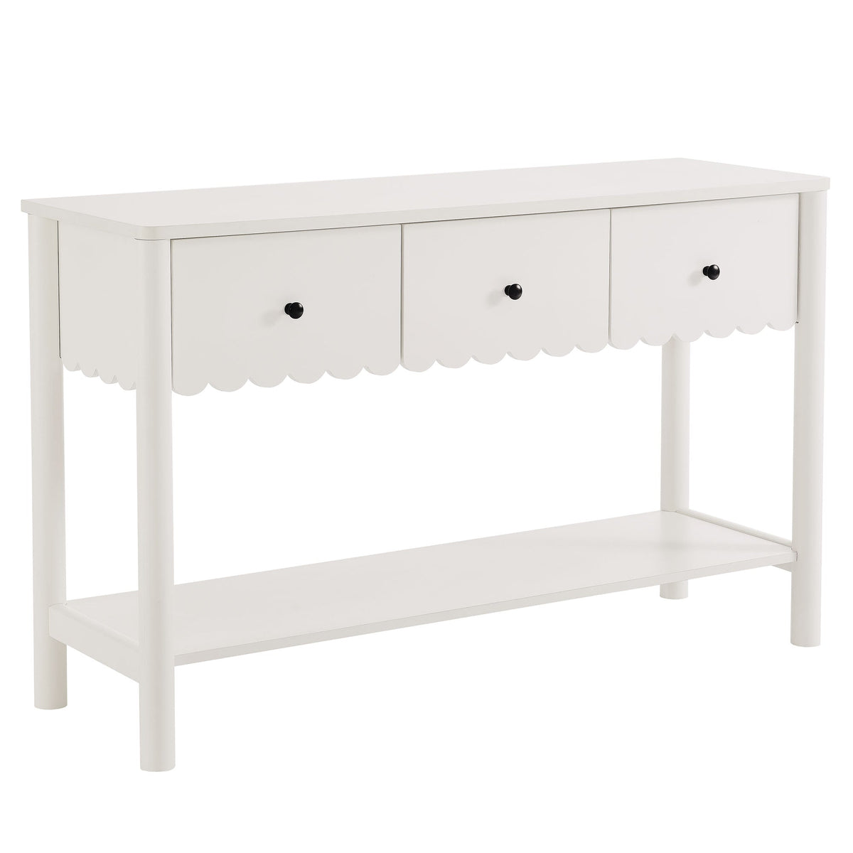 Emmeline 3-Drawer Scalloped Console Table by Modway