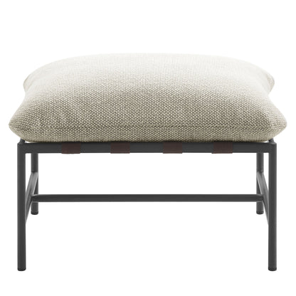 Raya Outdoor Patio Boucle Ottoman by Modway