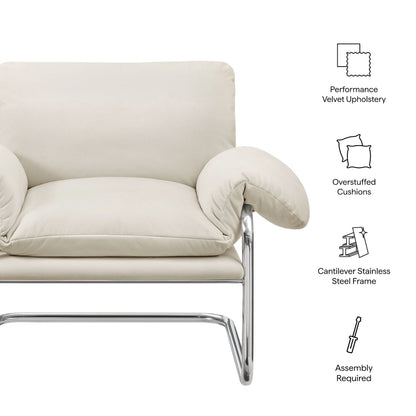 Ansel Performance Velvet Accent Chair by Modway - EEI-7181