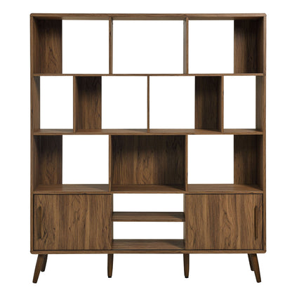 Transmit 59" Bookcase with Sliding Doors by Modway