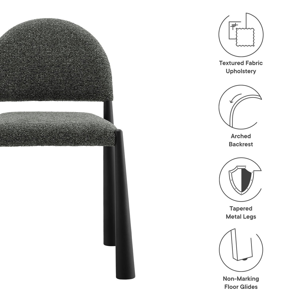Hayley Upholstered Fabric Dining Side Chair by Modway