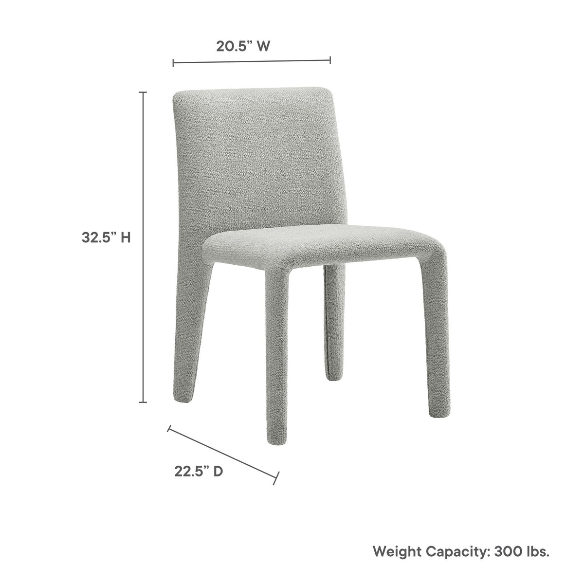 Rhodes Fabric Upholstered Dining Chair by Modway