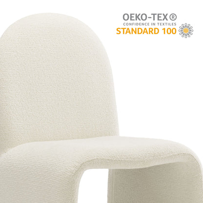 Junia Boucle Upholstered Armless Dining Chair by Modway