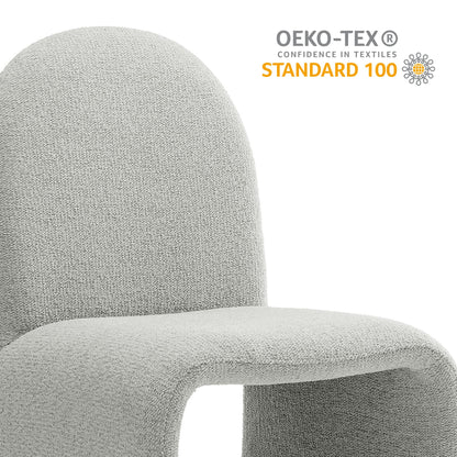 Junia Boucle Upholstered Armless Dining Chair by Modway