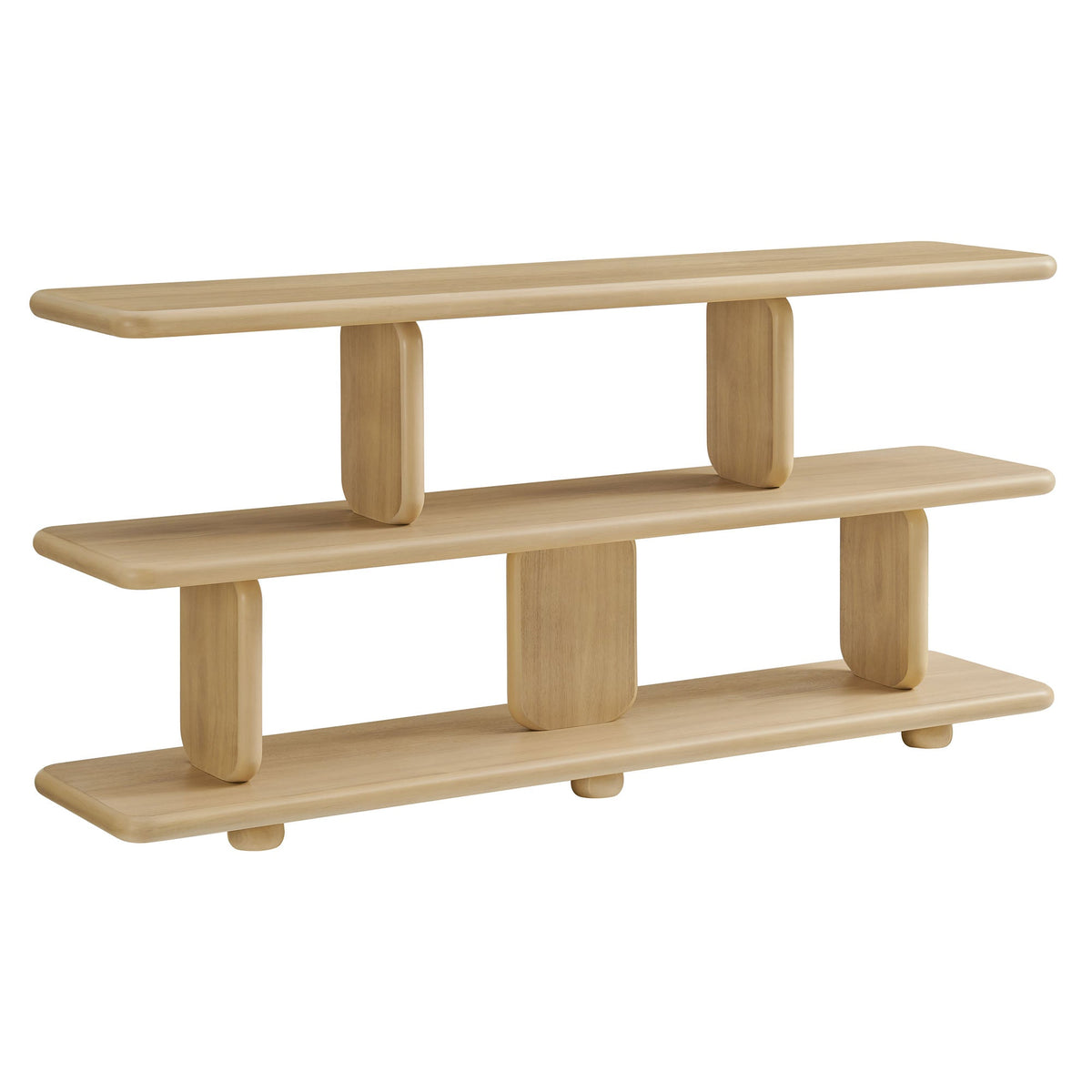 Lyle Sculptural 2-Tier Bookshelf by Modway
