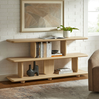 Lyle Sculptural 2-Tier Bookshelf by Modway