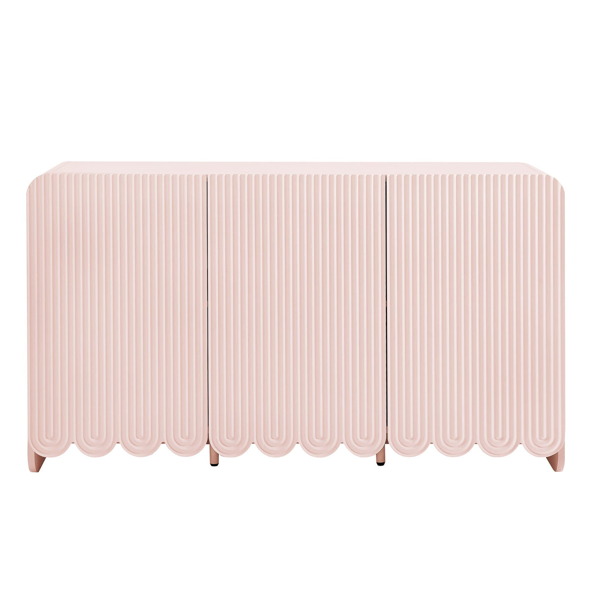 Dahlia Fluted and Scalloped Sideboard Storage Cabinet