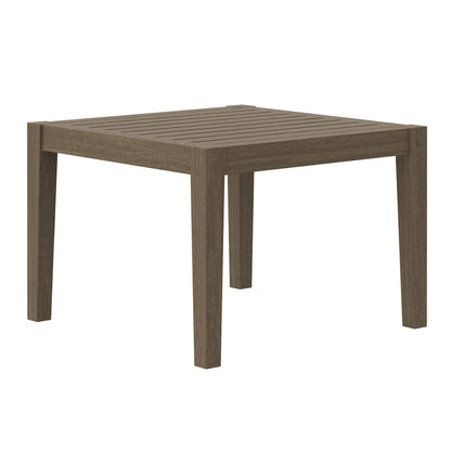 Northlake Square Outdoor Patio Teak Side Table by Modway