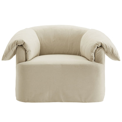 Lark Slipcovered Fabric Oversized Armchair by Modway