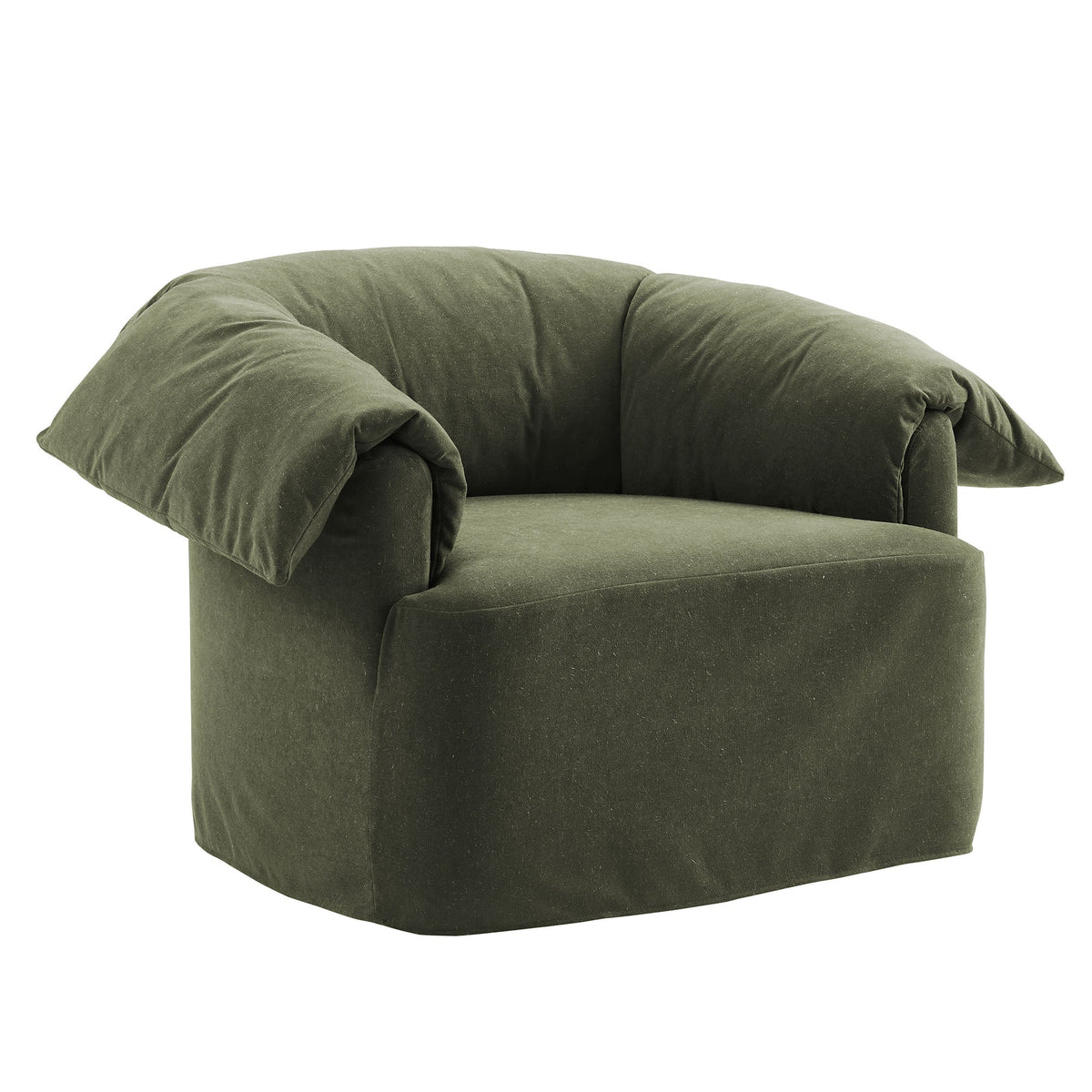 Lark Slipcovered Fabric Oversized Armchair by Modway