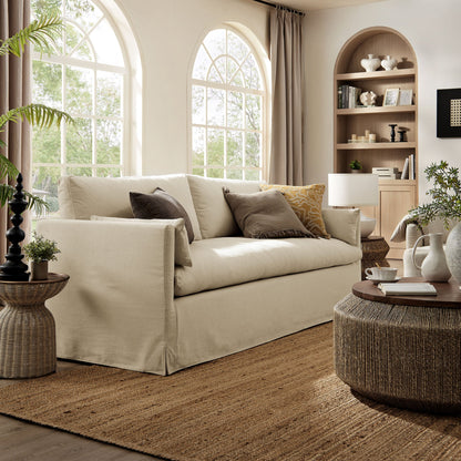 Wellfleet 85" Slipcovered Fabric Sofa by Modway