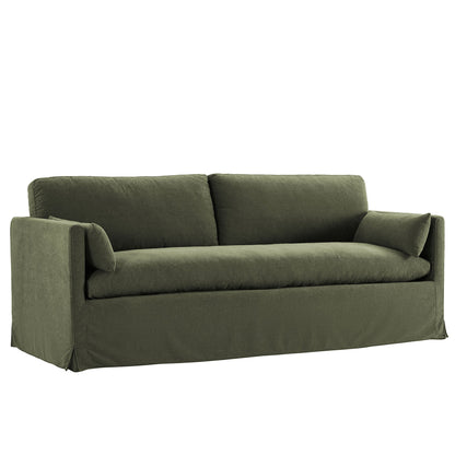 Wellfleet 85" Slipcovered Fabric Sofa by Modway