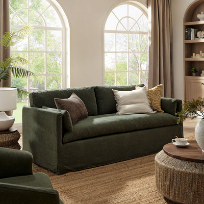 Wellfleet 85" Slipcovered Fabric Sofa by Modway