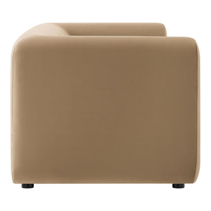 Leif 89" Performance Velvet Upholstered Sofa by Modway