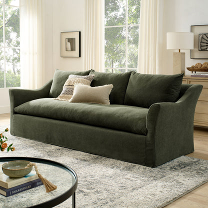 Somerset 92" Linen Blend Slipcovered Sofa by Modway