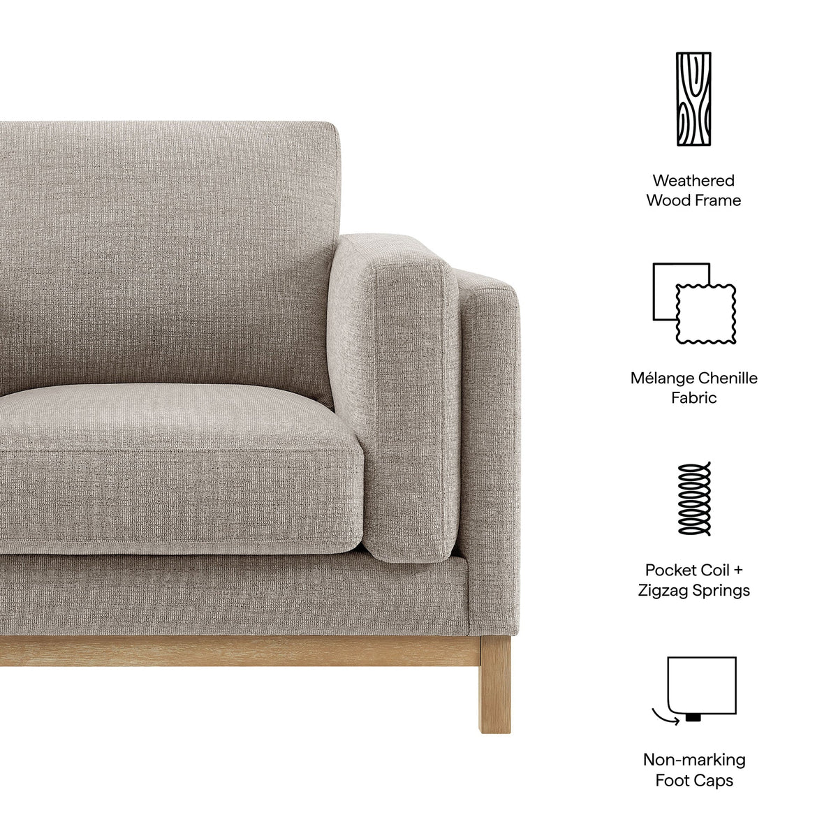 Roscoe Fabric Armchair by Modway