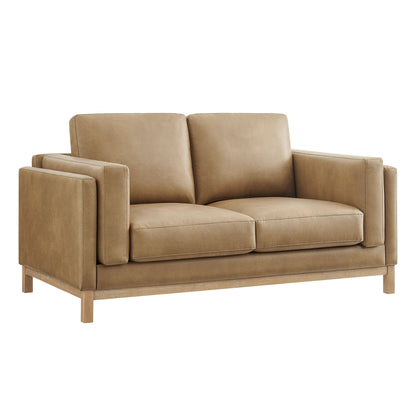 Roscoe 63 Inch Vegan Leather Loveseat by Modway
