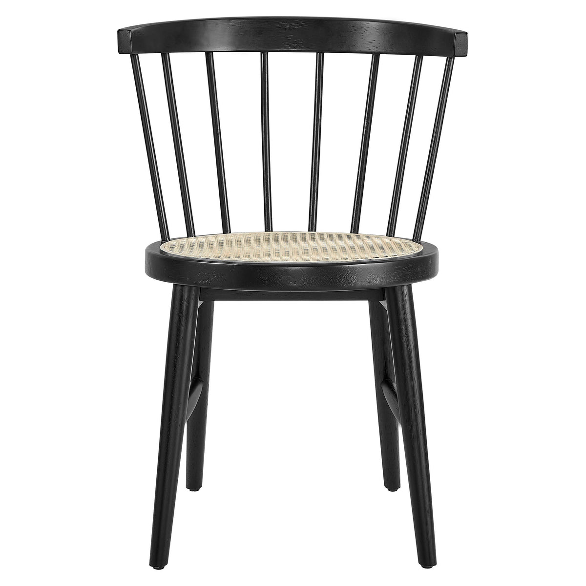 Lykke Curved Spindle Back Dining Chairs Set of 2 by Modway