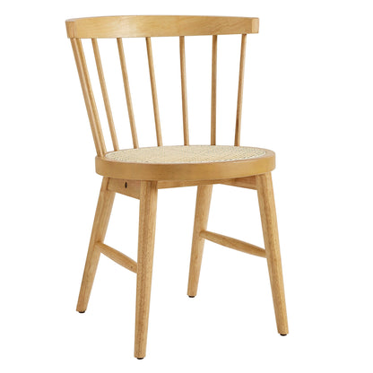 Lykke Curved Spindle Back Dining Chairs Set of 2 by Modway