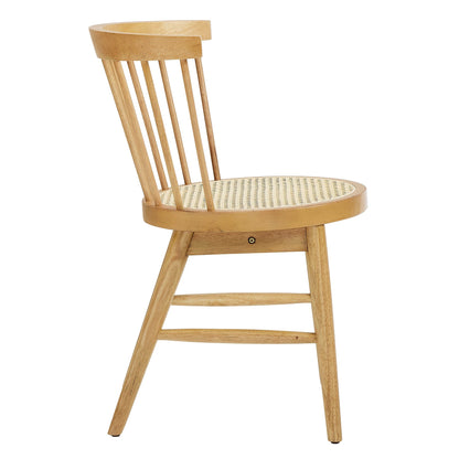 Lykke Curved Spindle Back Dining Chairs Set of 2 by Modway