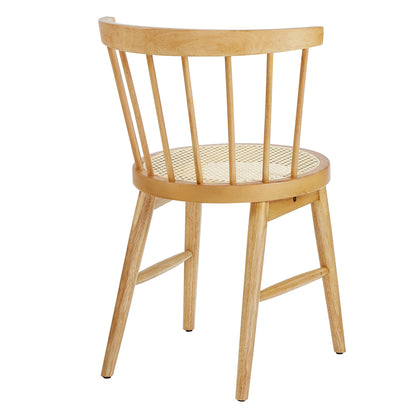 Lykke Curved Spindle Back Dining Chairs Set of 2 by Modway