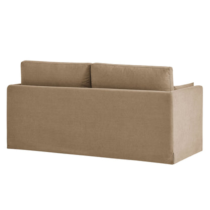 Wellfleet Slipcovered Linen-Blend Loveseat by Modway