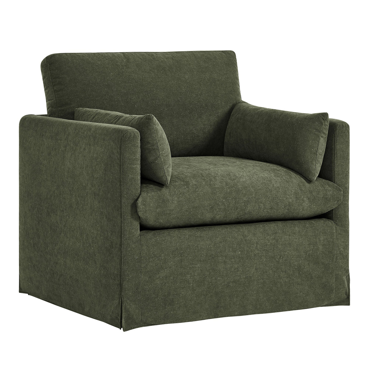 Wellfleet Slipcovered Linen-Blend Armchair by Modway