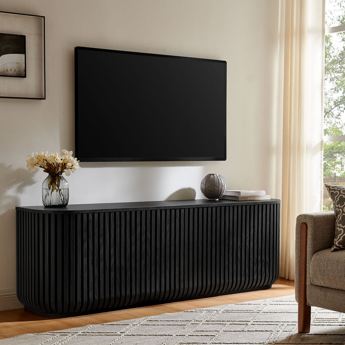 Fortitude 75" Curved Sideboard Storage Cabinet by Modway - EEI-7359