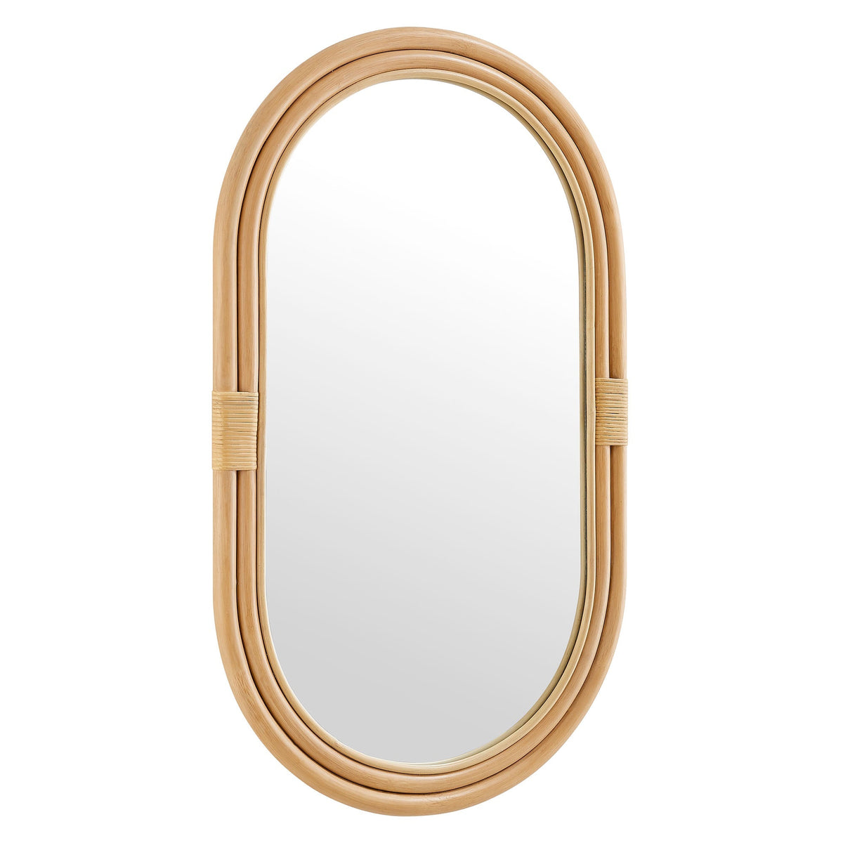 Corsica Oval Rattan Wall Mirror by Modway