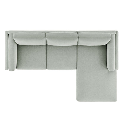 Roscoe Right-Facing Fabric Sectional Sofa with Chaise by Modway