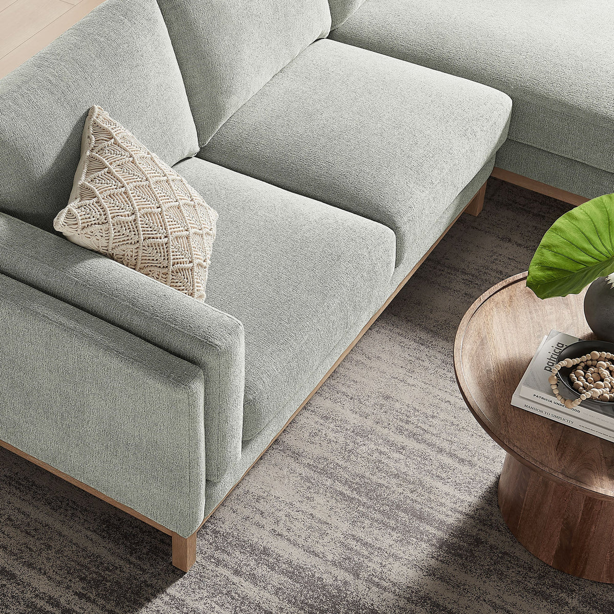 Roscoe Right-Facing Fabric Sectional Sofa with Chaise by Modway