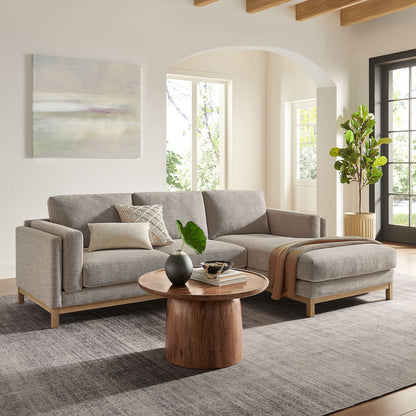 Roscoe Right-Facing Fabric Sectional Sofa with Chaise by Modway