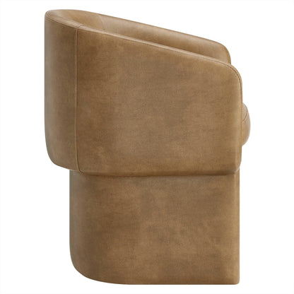 Verity Barrel Back Vegan Leather Dining Chair by Modway