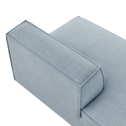 Restore Performance Fabric Upholstered Left-Facing Armless Modular Chaise by Modway