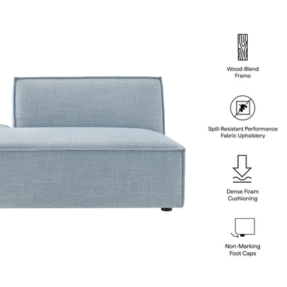 Restore Performance Fabric Upholstered Left-Facing Armless Modular Chaise by Modway