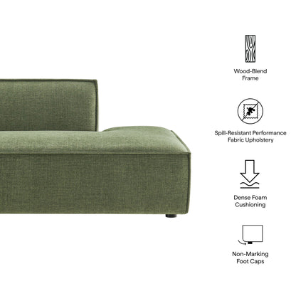Restore Performance Fabric Upholstered Right-Facing Armless Modular Chaise by Modway
