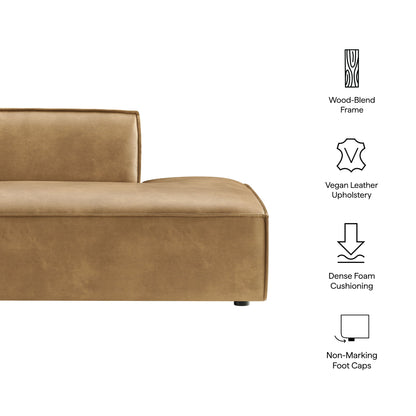 Restore Vegan Leather Right-Facing Armless Modular Chaise by Modway