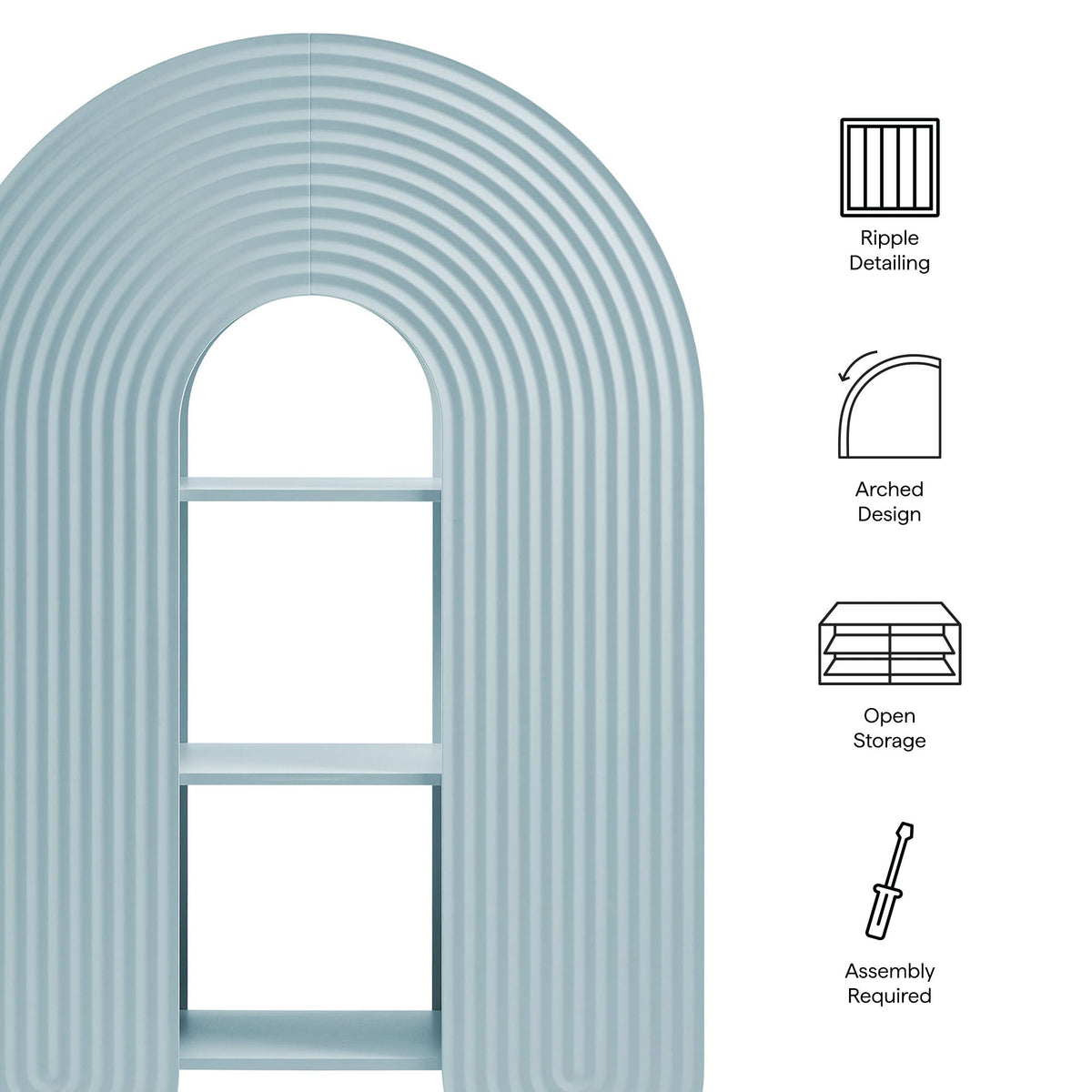 Daydream 58" Arched Bookshelf by Modway