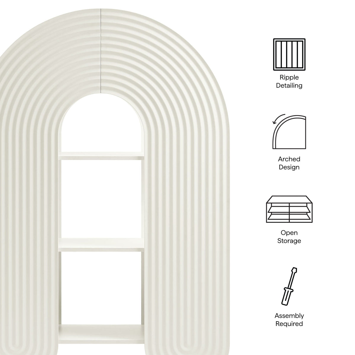 Daydream 58" Arched Bookshelf by Modway