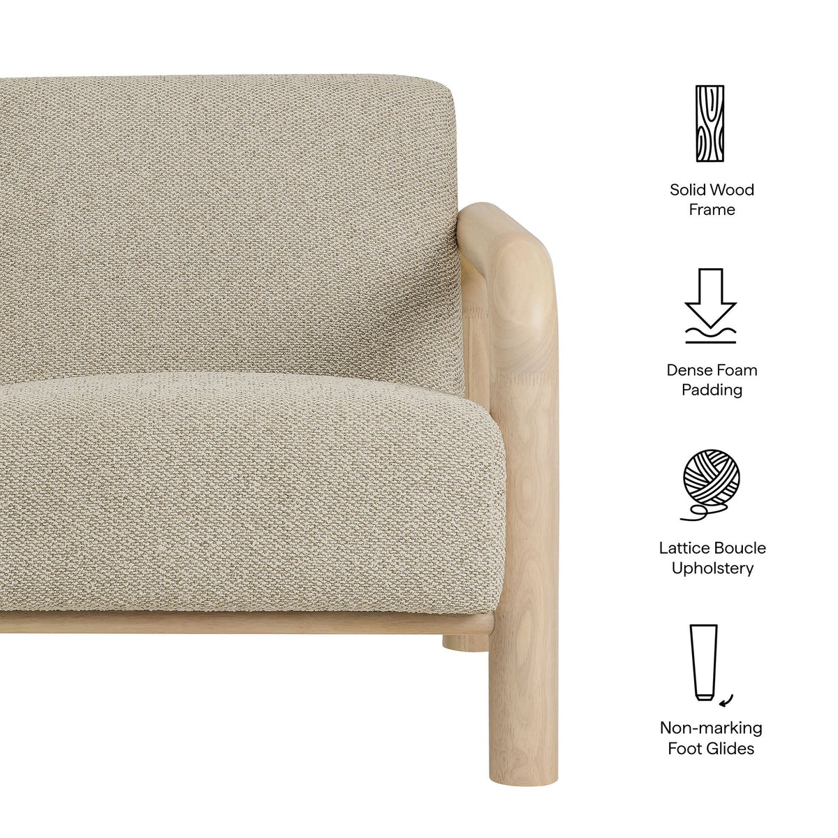 Sereno Boucle Accent Chair by Modway