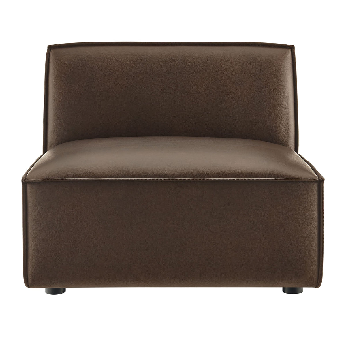 Restore Vegan Leather Armless Modular Chair by Modway