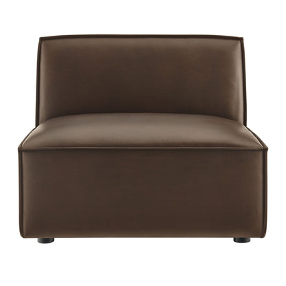 Restore Vegan Leather Armless Modular Chair by Modway