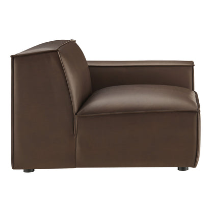 Restore Vegan Leather Right-Facing Modular Lounge Chair by Modway