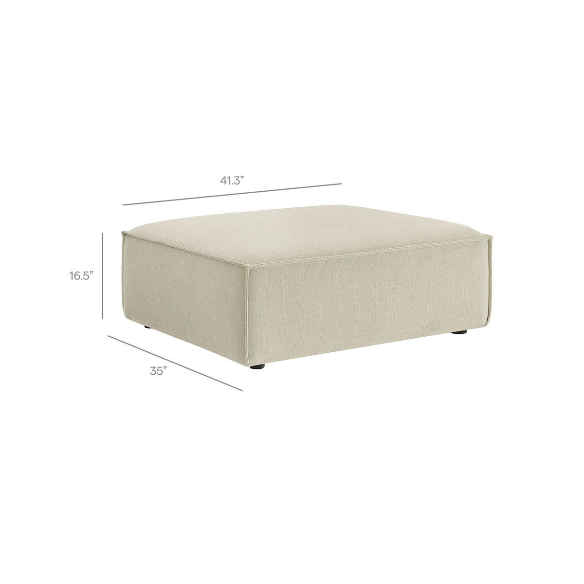 Restore Performance Fabric Upholstered Modular Ottoman by Modway